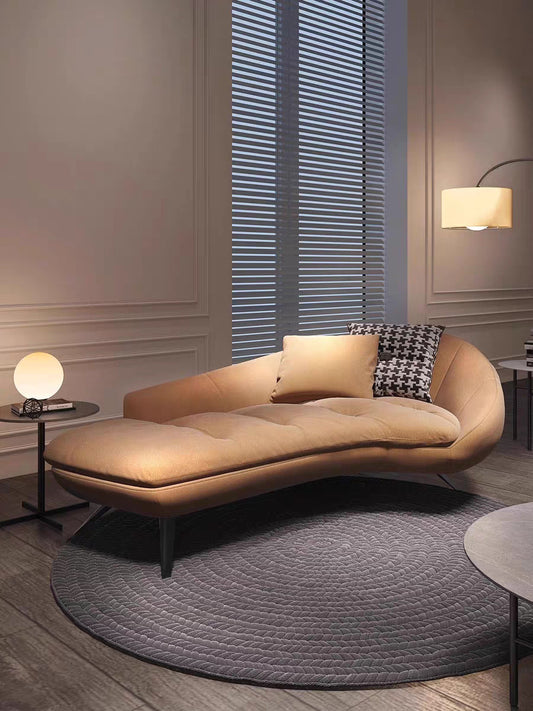 Modern Curved Chaise Lounge Chair