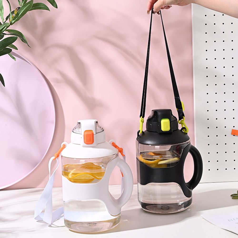 2200ml Durable Barrel Shape Sports Water Bottle