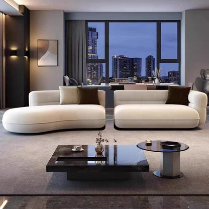 Luxury Modern Curved Sectional Sofa Set