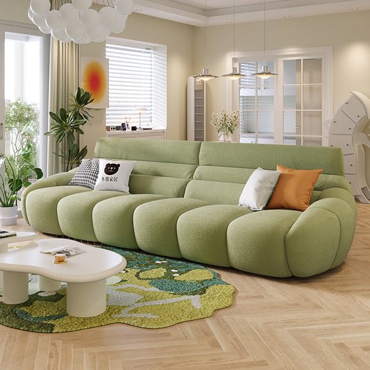 Luxury Pumpkin Fabric Sofa