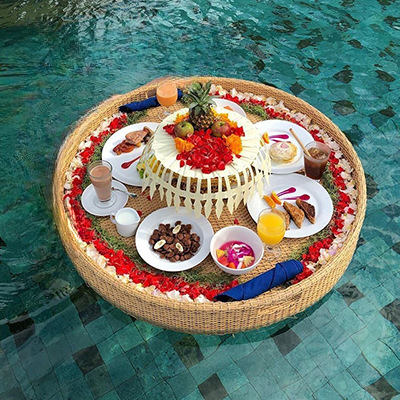 Luxury Rattan Floating Pool Tray