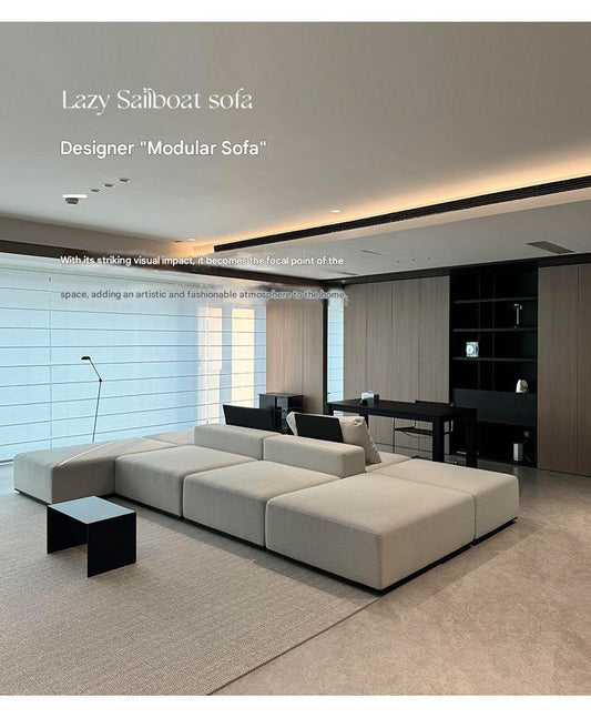 Luxury Modular Large Flat Fabric Sofa Set