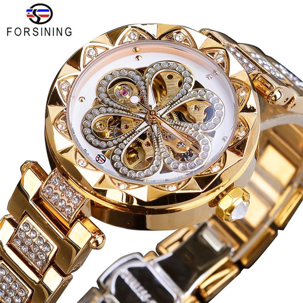 Rhinestone Mechanical Ladies Watch