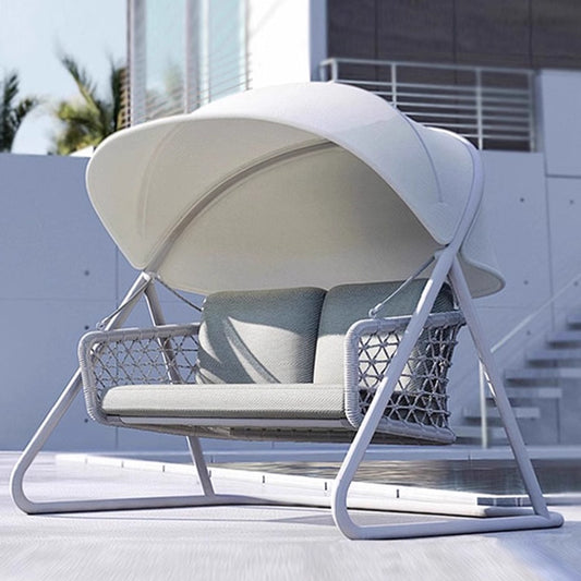 Modern Outdoor Swing Sofa with Canopy