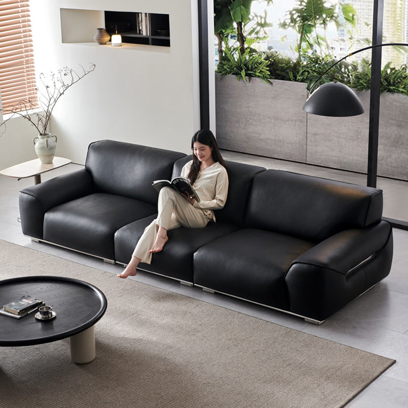 Luxury Leather 3-Seater Sofa