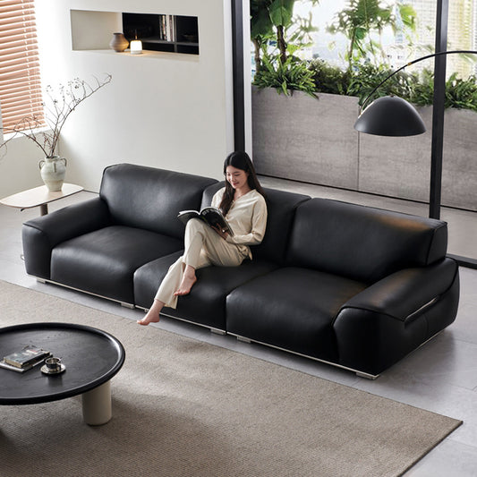Luxury Leather 3-Seater Sofa