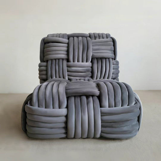 Luxury Italian Woven Knot Sofa Chair