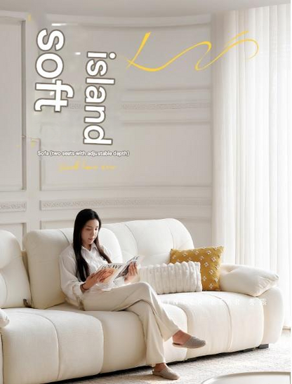 Luxury Electric Adjustable Backrest Chenille Cloud Fabric Sofa