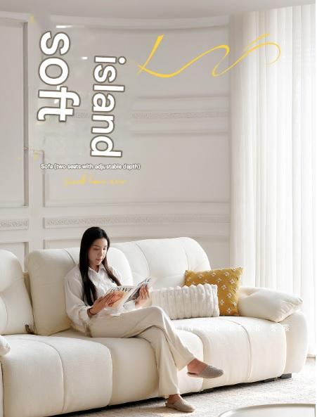Luxury Electric Adjustable Backrest Chenille Cloud Fabric Sofa