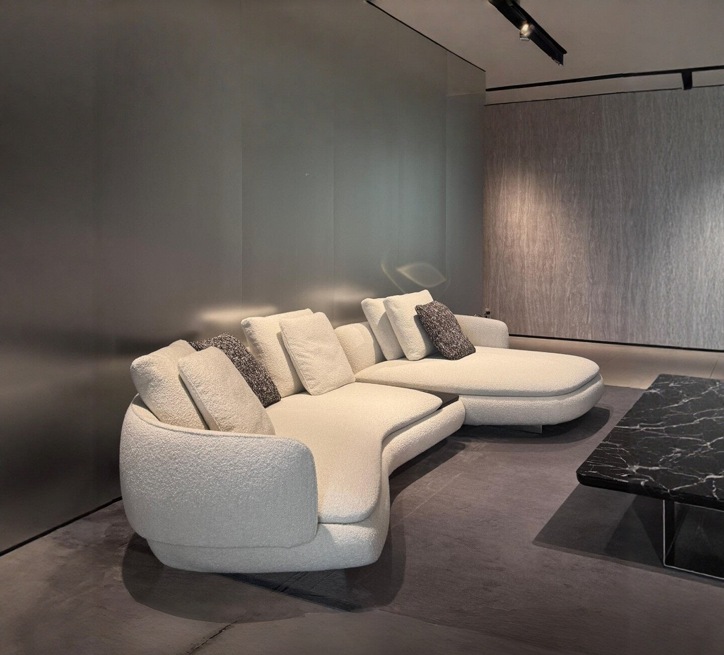 Italian Luxury Curved Sectional Sofa Set