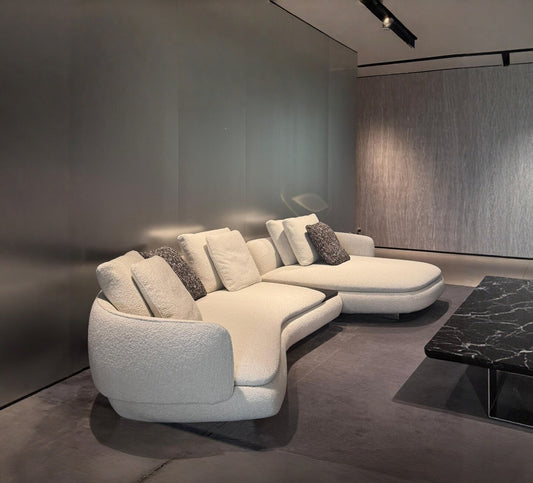 Italian Luxury Curved Sectional Sofa Set
