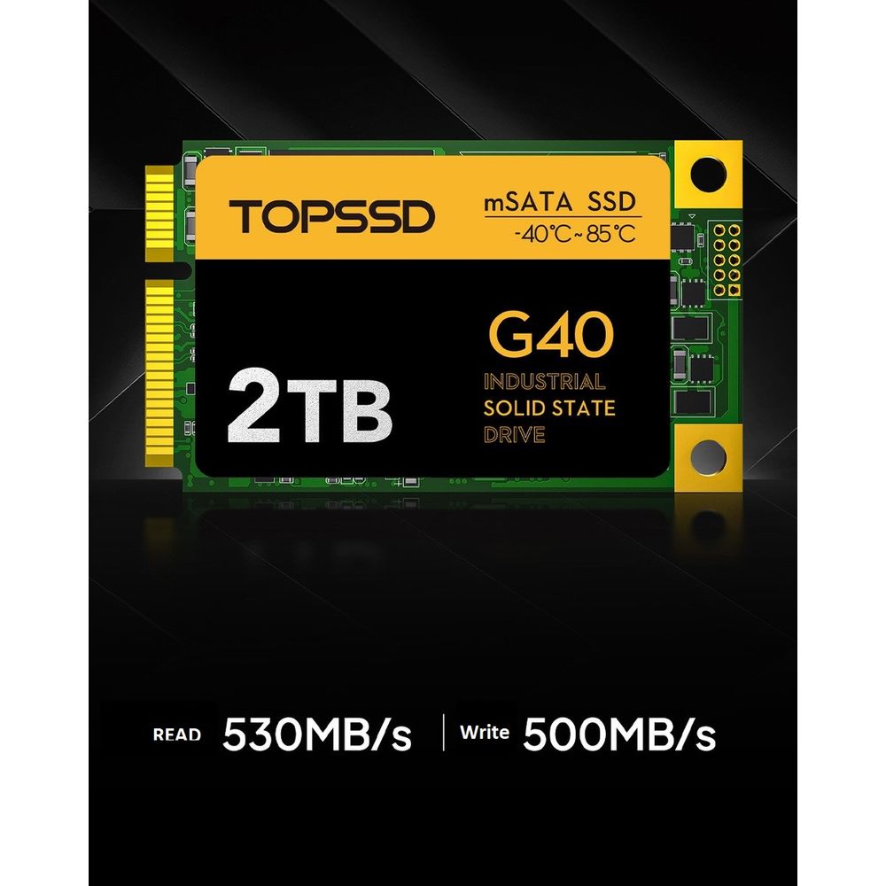TOPSSD G40 2TB mSATA Industrial Grade SSD Drive