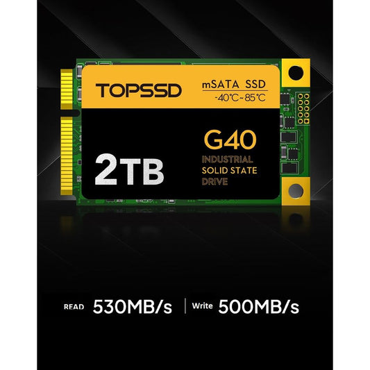 TOPSSD G40 2TB mSATA Industrial Grade SSD Drive