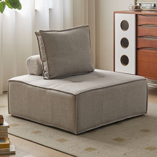 Modern Tofu Block Sofa With Armless