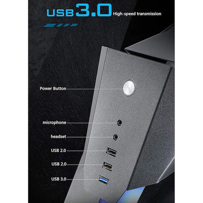 Sabertooth Gaming Chassis ATX CPU Cabinet Case