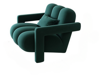 Luxury Modern Velvet Single Sofa Armchair