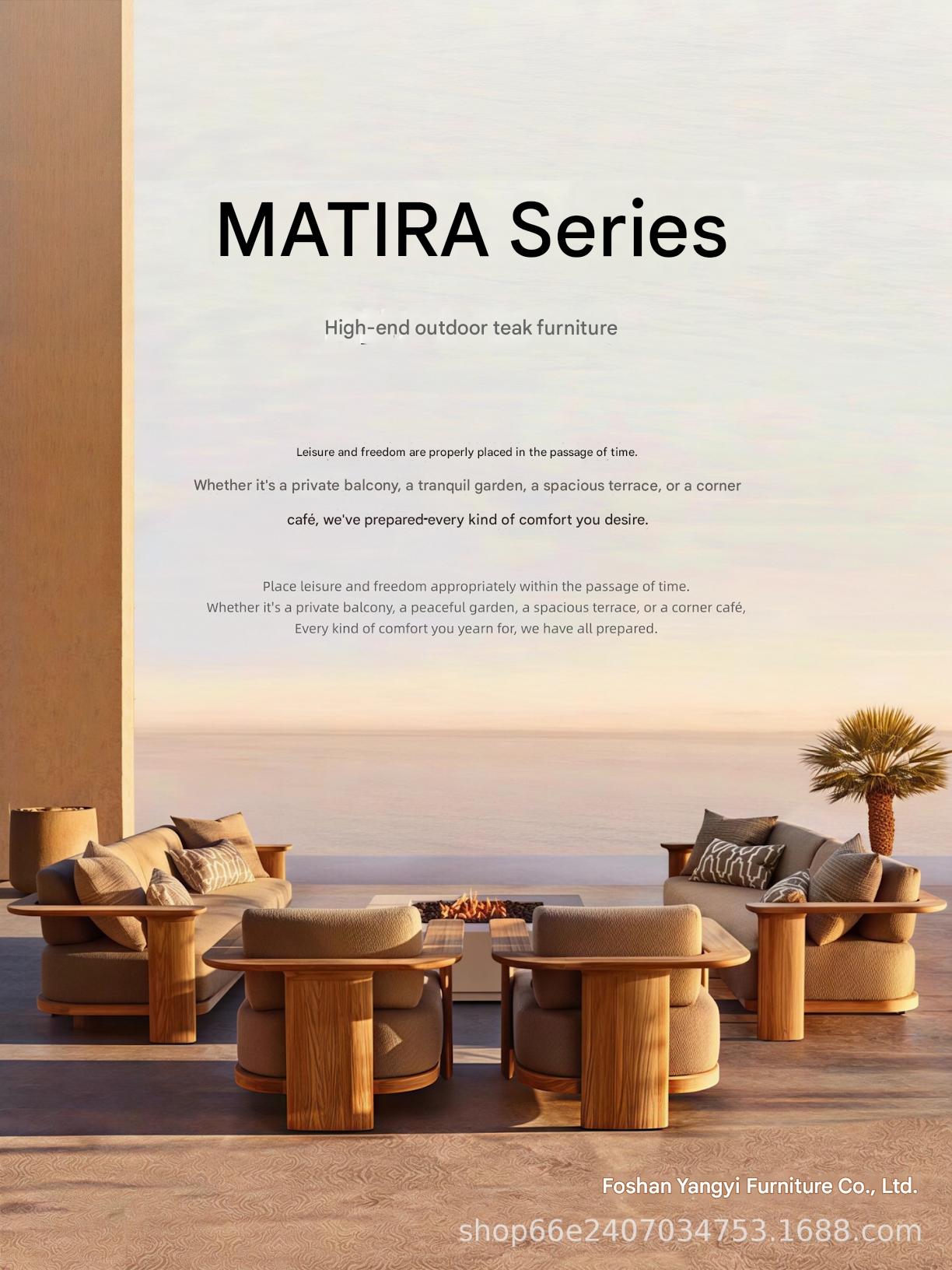 Luxury Outdoor Teak Wood Furniture Sofa Set
