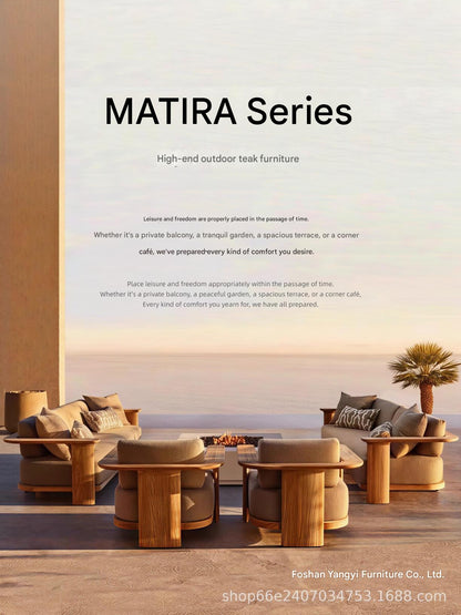 Luxury Outdoor Teak Wood Furniture Sofa Set