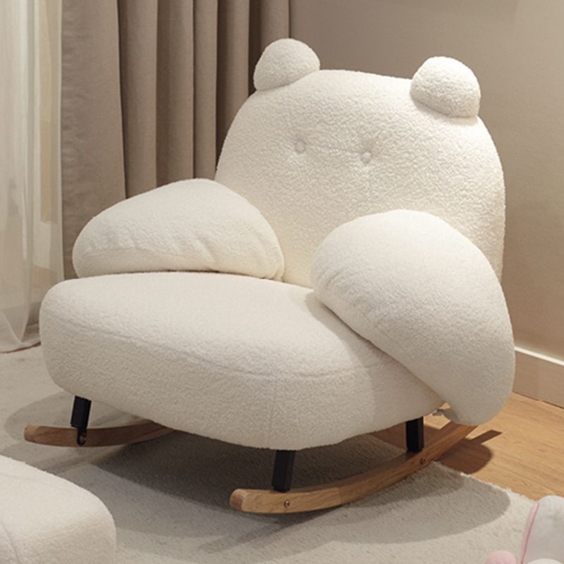 Luxury Teddy Bear Rocking Chair with Adjustable Backrest