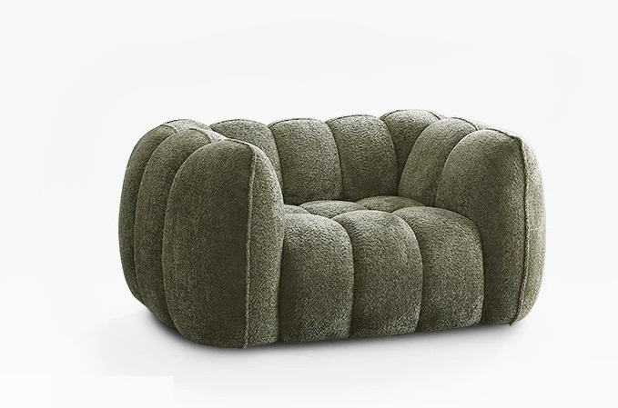 French Retro Pumpkin Lounge Sofa