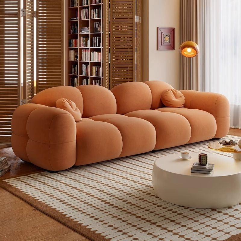 Luxury Velvet Puff Fabric Sofa