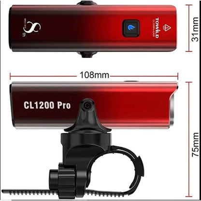 TOWILD CL1200 Pro Wireless Rechargable Front Light