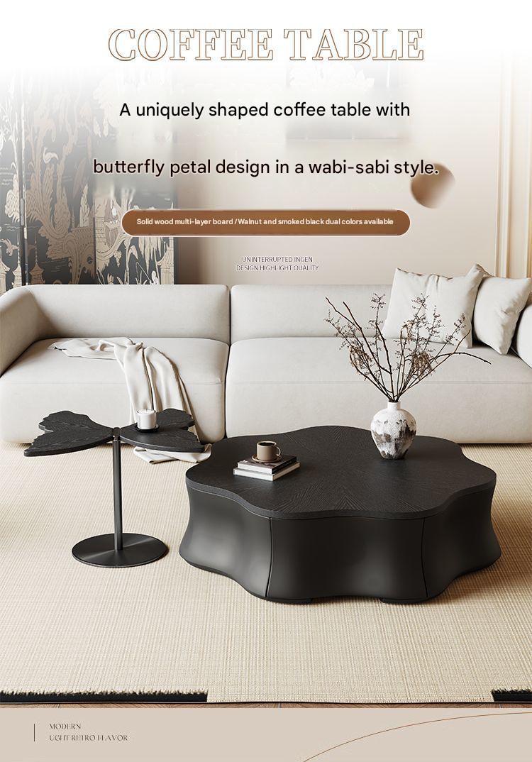 Luxury Italian Cloud Coffee Table With Butterfly Side Table