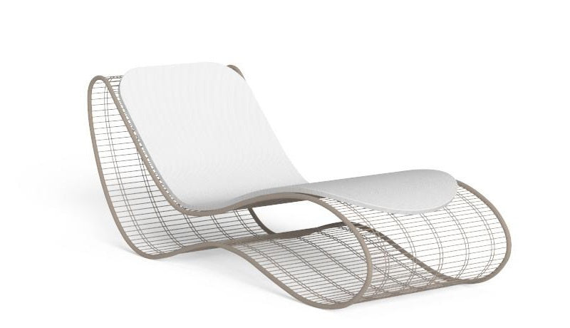 Outdoor Stainless Steel Pool Lounger Chair