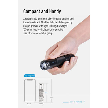 Wuben C3 Emergency Portable Flashlight