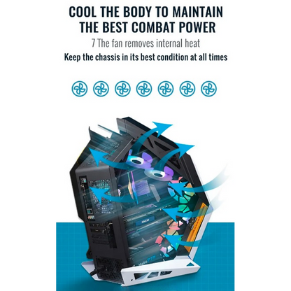 Battleship PC Gaming M-ATX CPU Cabinet Case