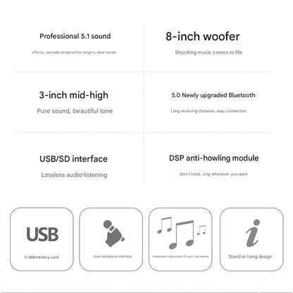 Wireless Surround Speakers Home Theater Full Set