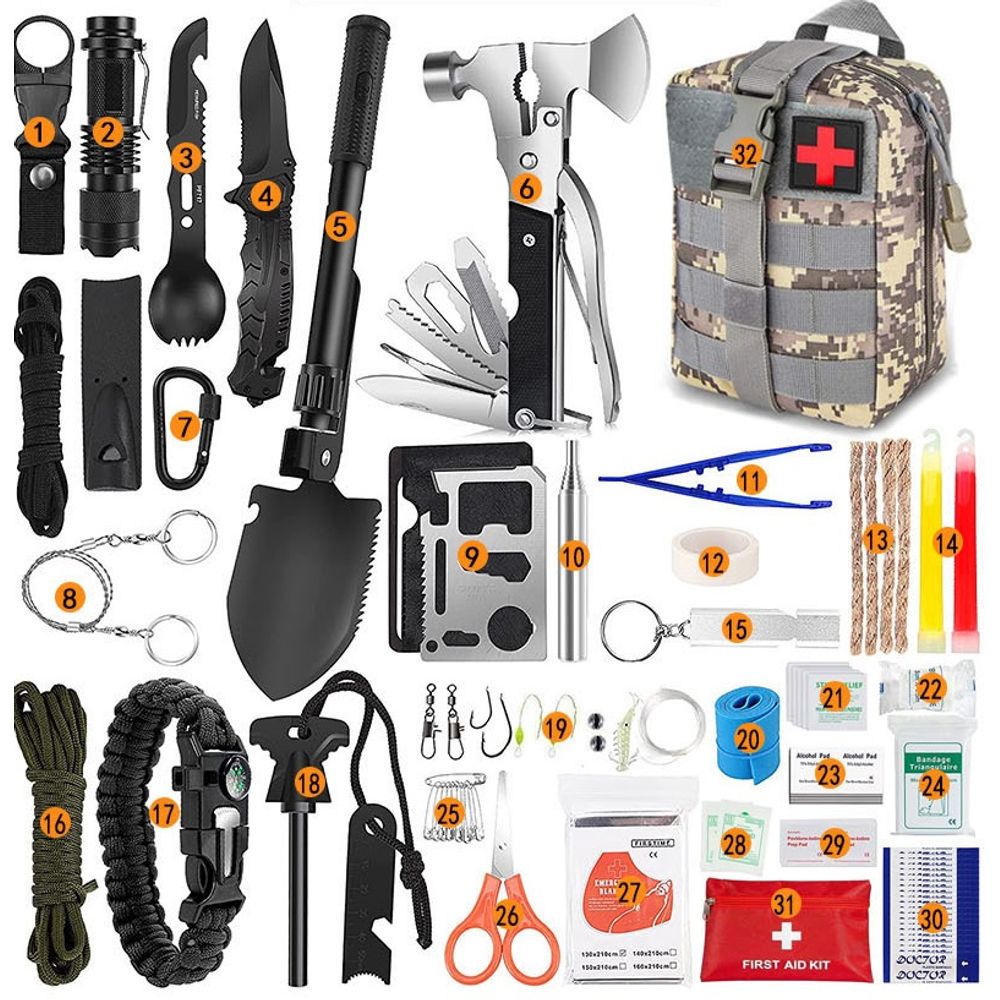 Wilderness Survival Equipment Emergency Kit