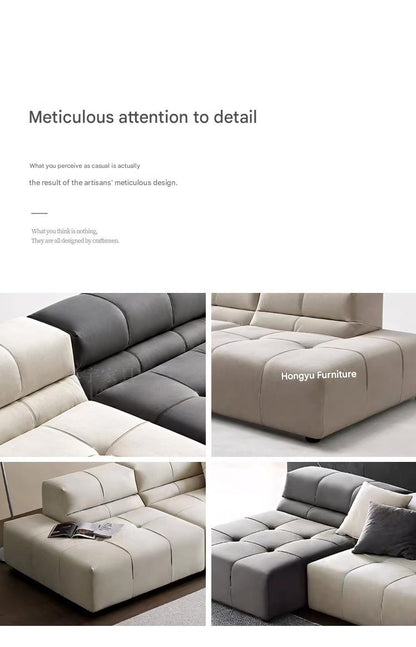 Modern Modular  Fabric Floor Sofa Set