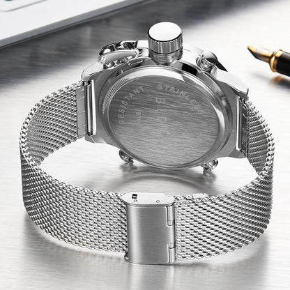 BIDEN Mens Digital Quartz Watch