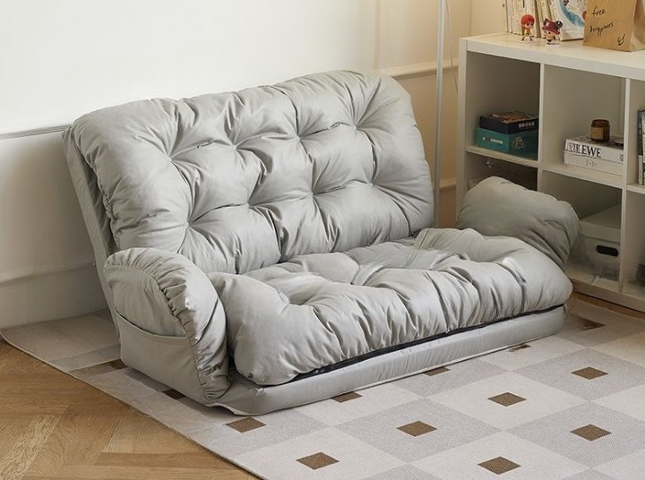 Lazy Folding Floor Sofa Bed With Adjustable Backrest