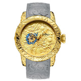 BIDEN Dragon Pattern Wristwatch