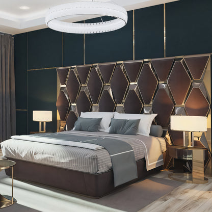 Italian Luxury Wide Screen Double Bed