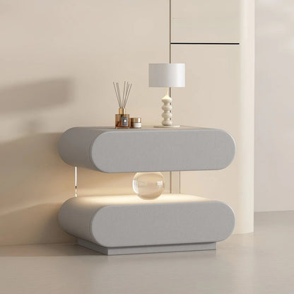 Luxury Wooden Bedside Table With Acrylic Sensor Light