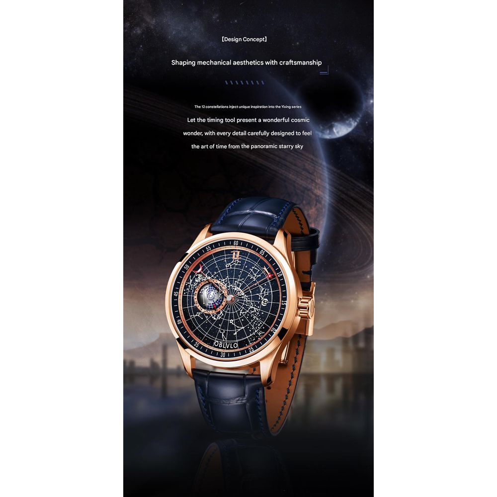 OBLVLO Men's Automatic Watch