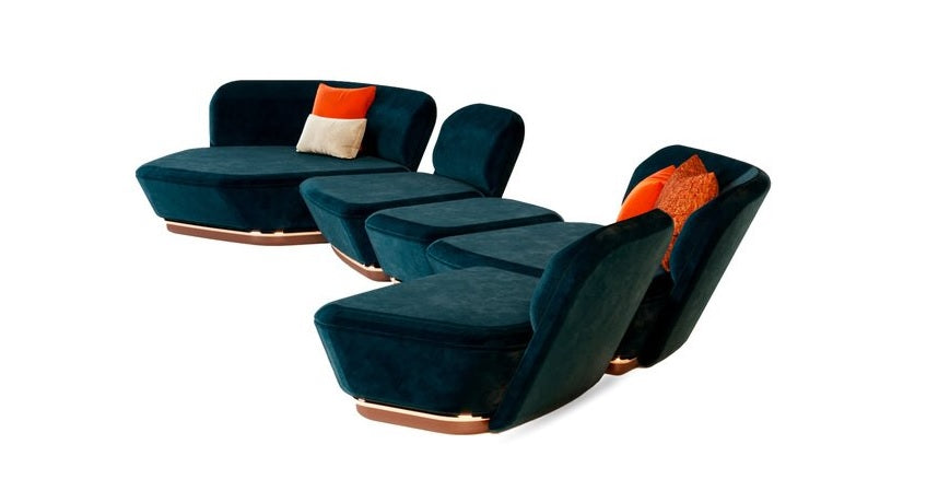 Modern Modular Curved Sofa Set