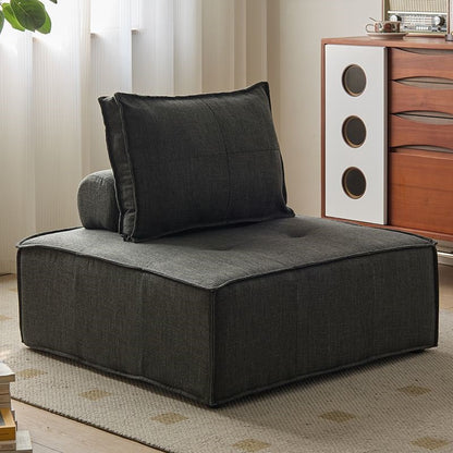 Modern Tofu Block Sofa With Armless