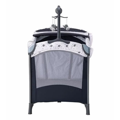 Foldable Baby Playpen With Music Toy Rack