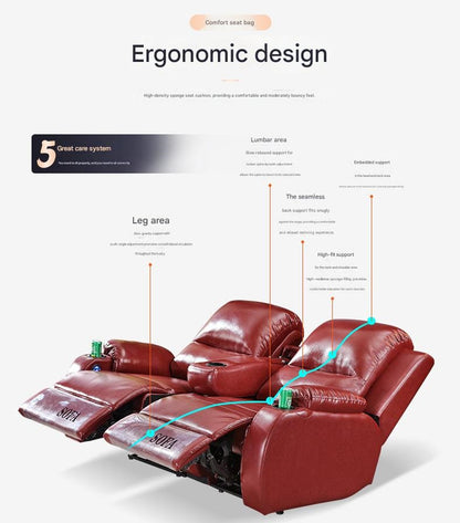 Luxury Electric Leather Recliner Sofa