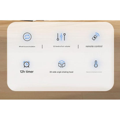 3D DC Smart Floor Fan with Remote