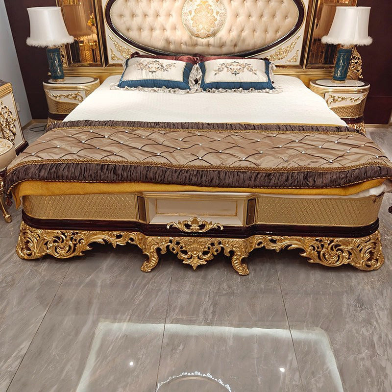 Vintage Gold Leaf 1.8 Meter Princess Double Bed