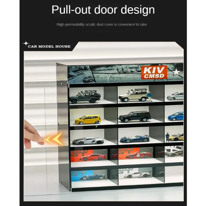 1:64 LED 16 Grid Display Diecast Parking Lot