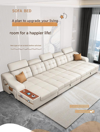 Luxury Smart Recliner Sectional Sofa with Adjustable Headrest