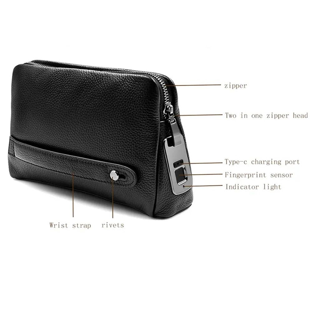 Fingerprint Hand Held Lock Bag