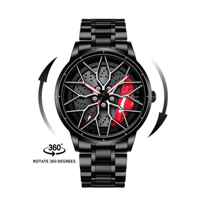 SVJ Men's Spinning Wheel Watch