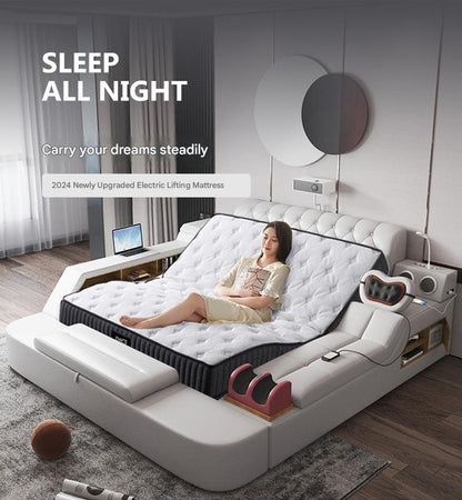 Multifunctional Electric Tatami Leather Bed